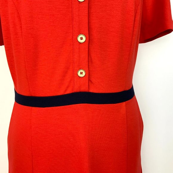 NWT Boden Maria Red Ponte  Knit Dress Career Size 10 - Picture 12 of 16